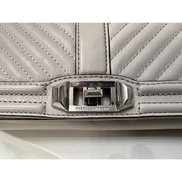 Rebecca Minkoff Love Chevron Leather Crossbody Bag - Picture 8 of 9